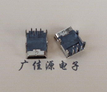 Mini usb 5p接口,迷你B型母座,四腳DIP插板,連接器